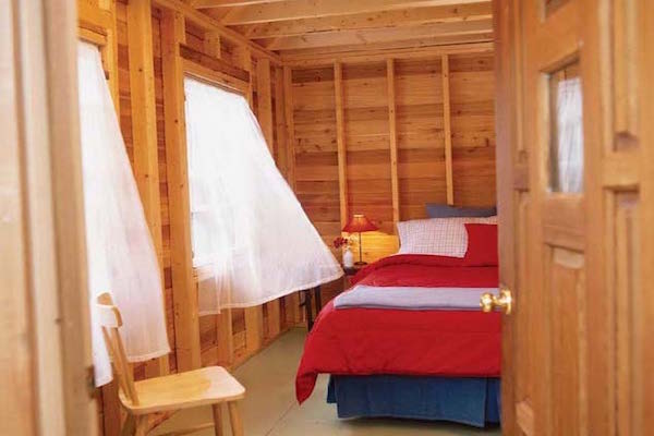 Small cabin interior 