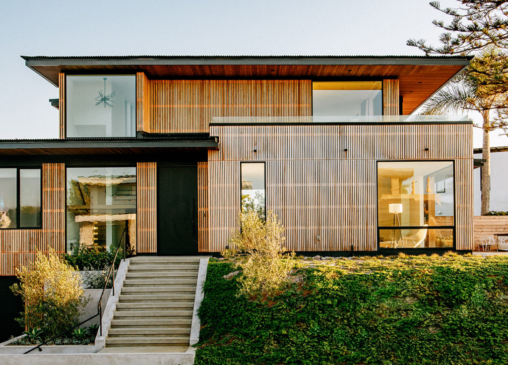 sustainable western red cedar clad home in california