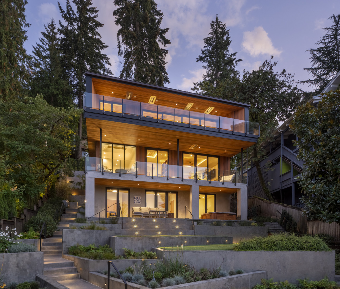 Modern Lake House Design Real Cedar